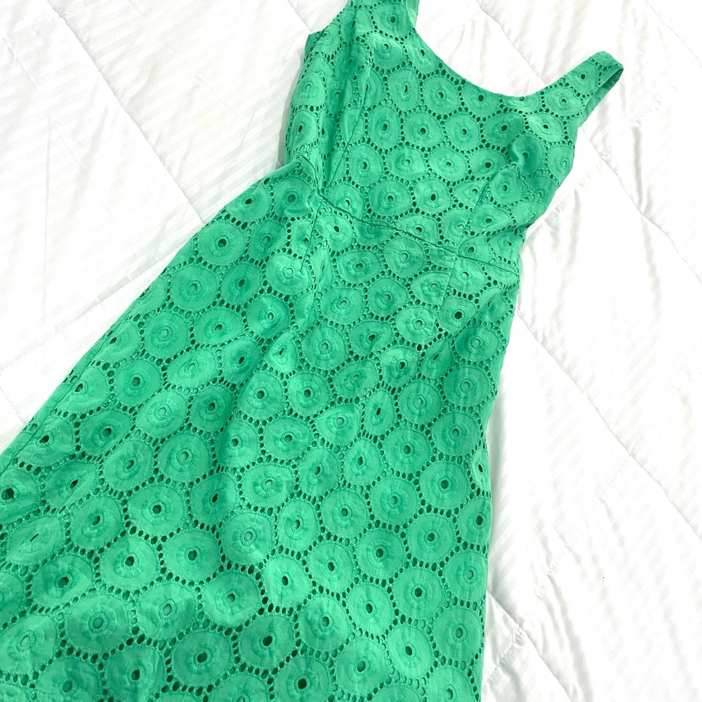 Form fitting green dress
